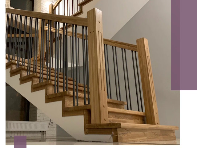 Реставрация деревянных и металлических лестниц в Карталах