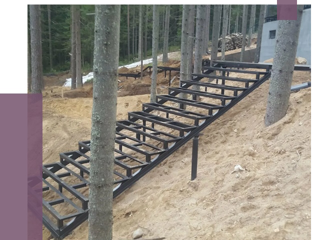 Монтаж металлических лестниц в Карталах от 13821 руб. 