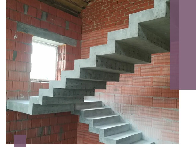 Бетонные лестницы под ключ в Карталах: монтаж, демонтаж, ремонт