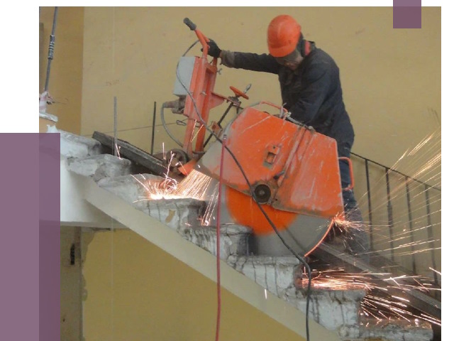 Демонтаж бетонных лестниц в Карталах от 4694 руб. за м2 | ПРОЛЁТ-Крт