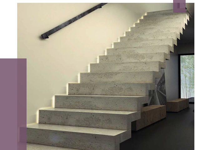 Облицовка бетонных лестниц в Карталах от 4694 руб/м2 