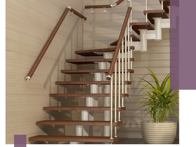 Изготовление модульных лестниц под ключ в Карталах