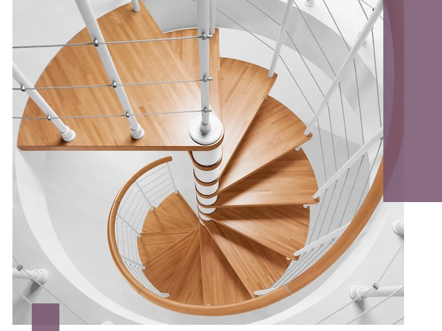 Изготовление винтовых лестниц под ключ в Карталах