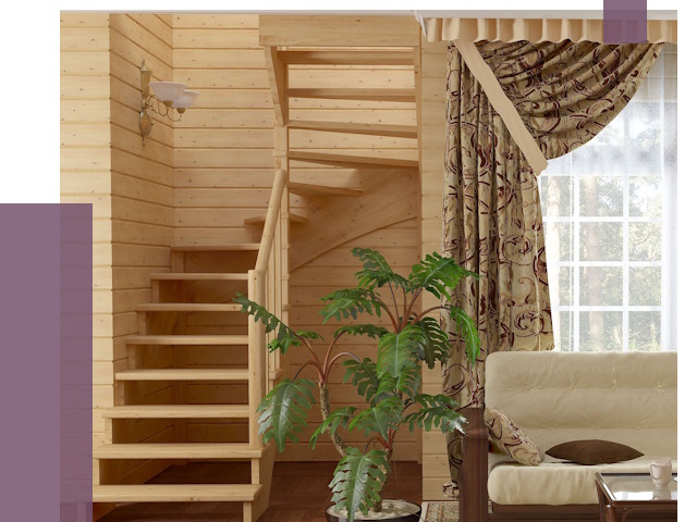 Лестницы для дачи в Карталах от 77450 руб.  | ПРОЛЁТ-Крт