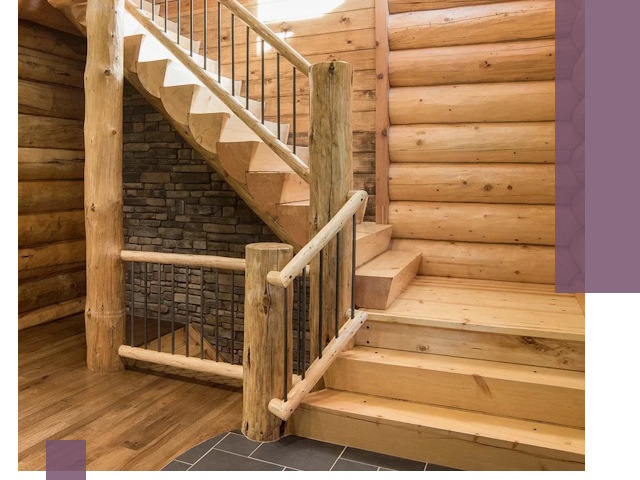 Лестницы в баню под заказ и профессиональный монтаж в Карталах