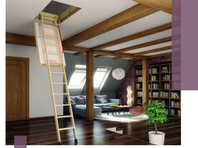 Чердачные лестницы под ключ в Карталах: изготовление и монтаж