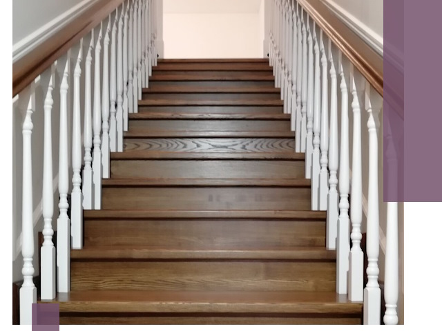 Лестницы из ясеня на заказ в Карталах — изготовление и монтаж