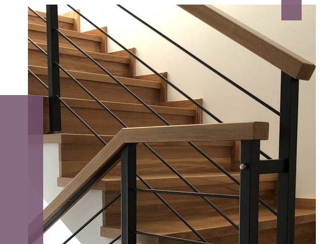 Обшивка металлической лестницы деревом в Карталах от 4433 руб. 