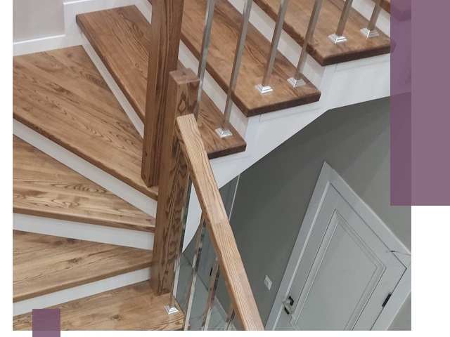 Обшивка металлических лестниц под ключ в Карталах