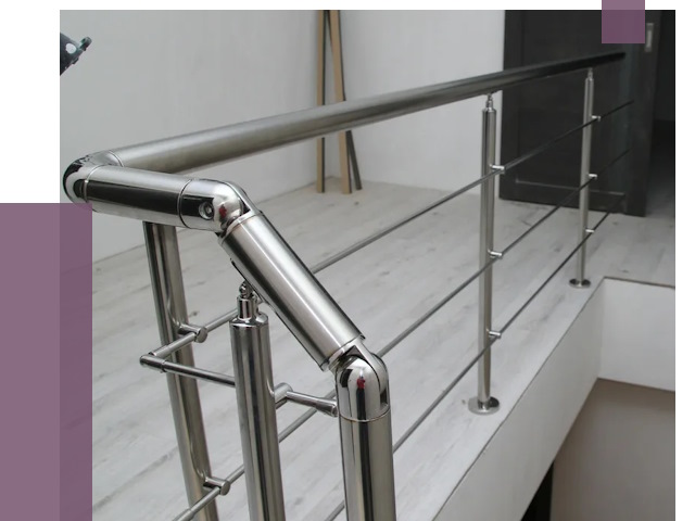 Перила из нержавеющей стали в Карталах от 9179 руб. под ключ | ПРОЛЁТ-Крт