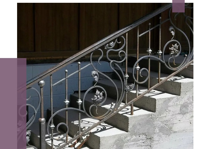 Кованые перила в Карталах от 8866 руб. под ключ — качество от ПРОЛЁТ-Крт