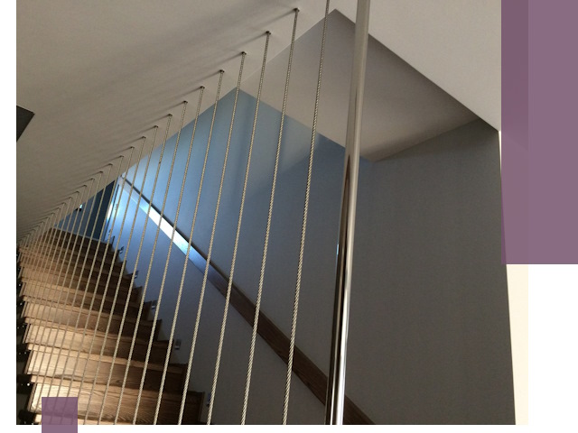 Тросовые перила под ключ в Карталах — производство и монтаж