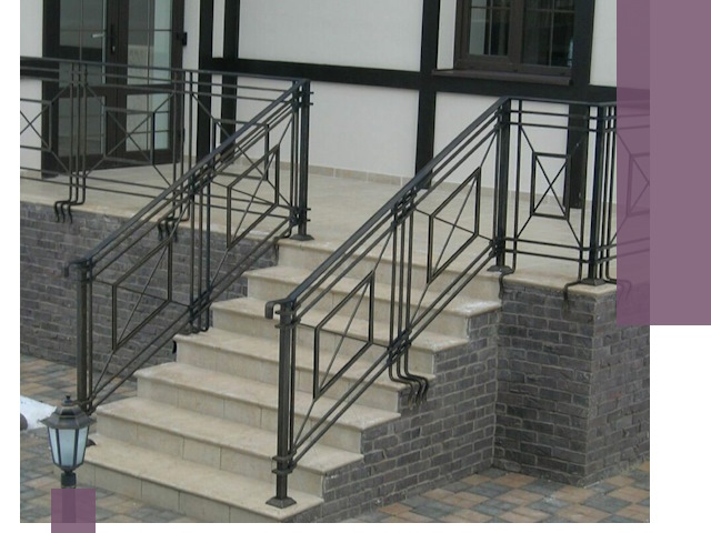 Перила для крыльца в Карталах — монтаж, изготовление и установка