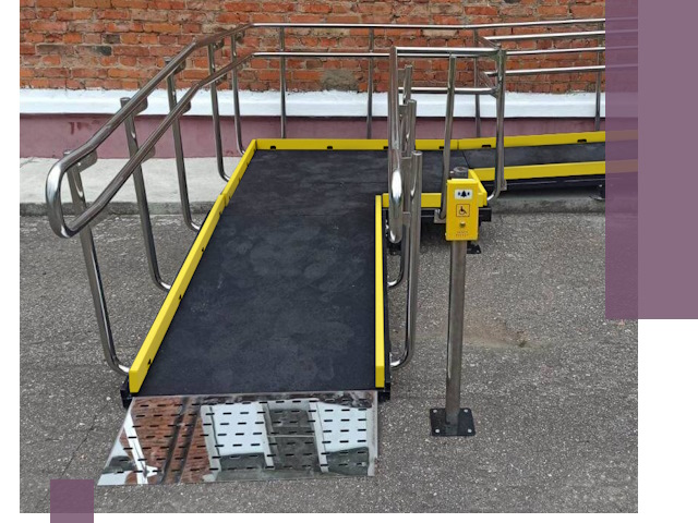 Изготовление наклонных пандусов для инвалидов в Карталах