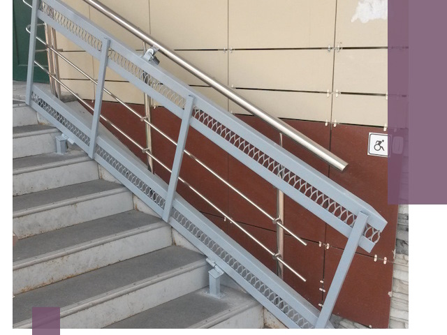 Изготовление откидных пандусов под ключ в Карталах