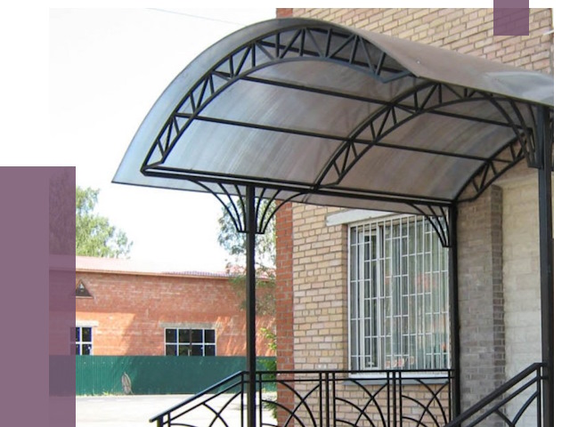 Металлические навесы и козырьки в Карталах от 13039 руб.