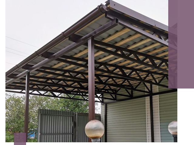 Навесы под ключ в Карталах: изготовление, монтаж и гарантия