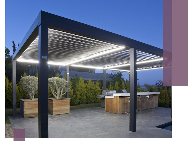 Навесы отдельно стоящие под ключ в Карталах из металла и поликарбоната