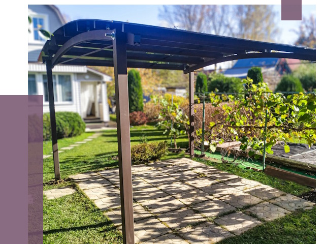 Навесы для дачи в Карталах от 12987 руб. под ключ — ПРОЛЁТ-Крт