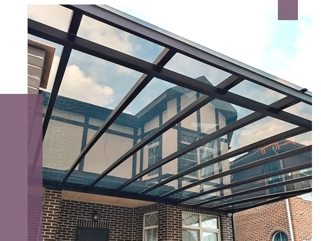 Навесы из поликарбоната в Карталах от 8783 руб. под ключ — ПРОЛЁТ-Крт