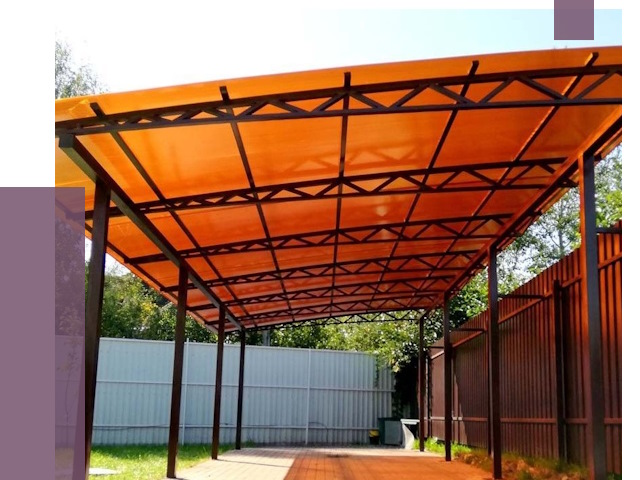 Односкатные навесы под ключ в Карталах от 13404 руб. 