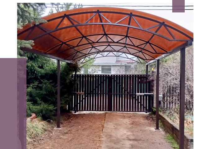 Арочные навесы в Карталах от 12987 руб. — изготовление и монтаж | ПРОЛЁТ-Крт