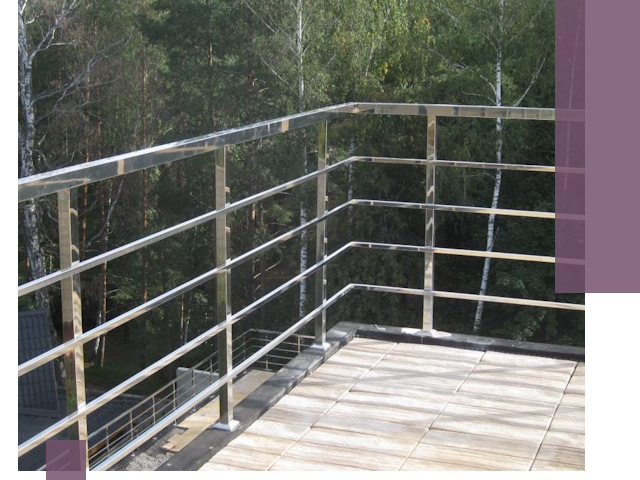 Парапеты из нержавеющей стали в Карталах — изготовление и монтаж