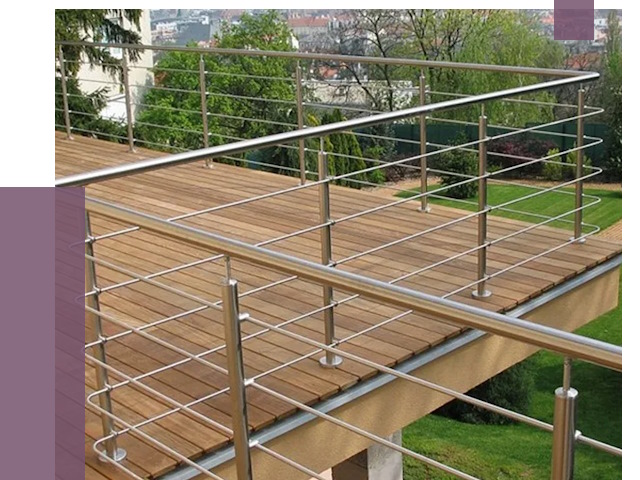 Алюминиевые парапеты в Карталах под ключ от 7928 руб. 