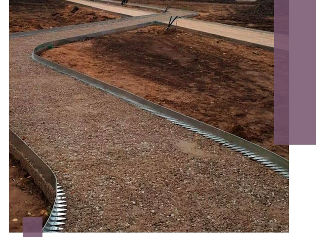 Металлические бордюры под ключ в Карталах — изготовление и монтаж