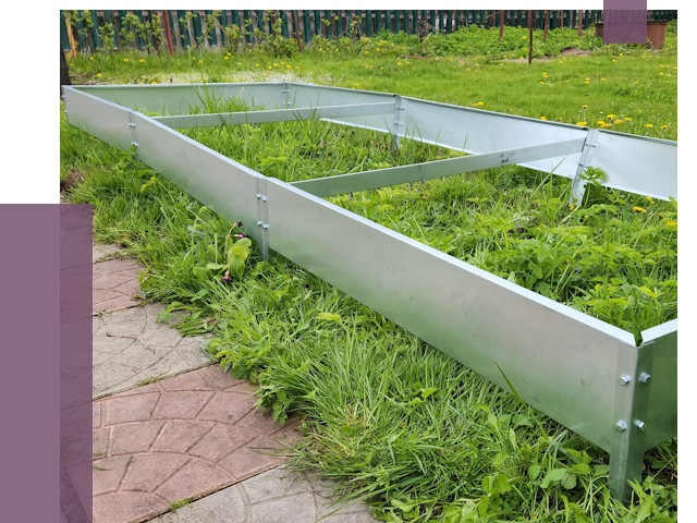 Металлические бордюры для грядок в Карталах от 1825 руб.